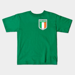 Flag of Ireland in a shield Kids T-Shirt